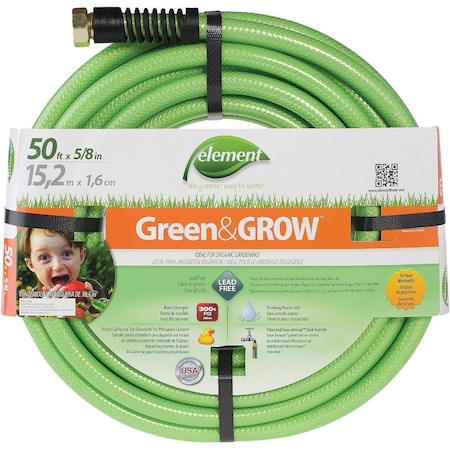 Element Green & Grow 5/8 In. Dia. x 50 Ft. L. Drinking Water Safe Garden Hose CELGG58050